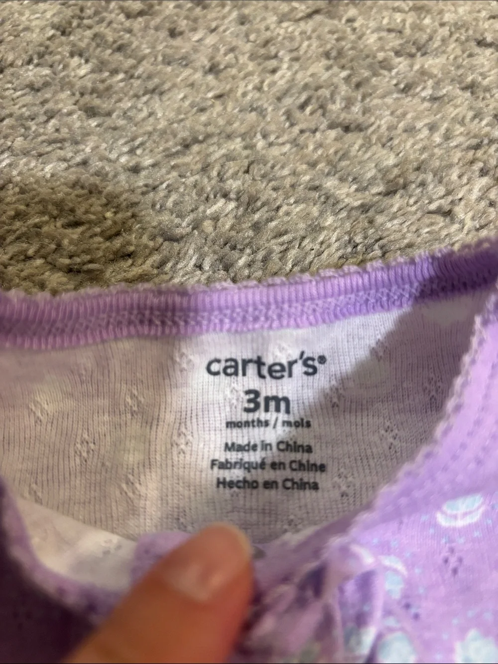 🦄 Carter’s Snap Button Footy Pajamas